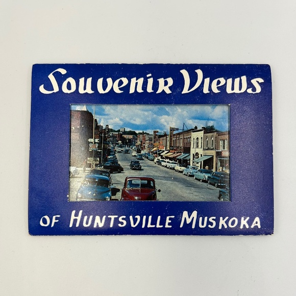 1950s Souvenir Views of HUNTSVILLE, MUSKOKA Ontario Canada Foldout Post Cards - Picture 1 of 4